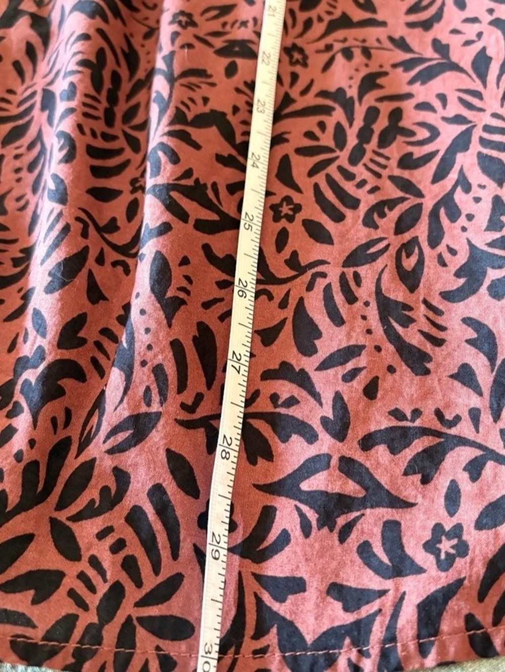 Signature by Reitmans Brown & Black Floral A-Line Midi Skirt – Size 4 - Picture 11 of 14